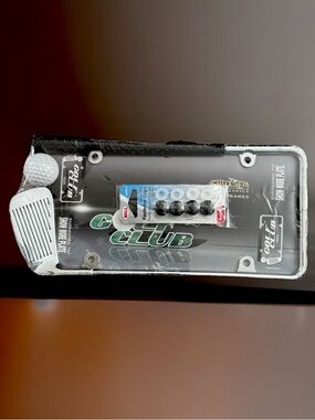 Cruiser Accessories Golf Club License Plate Frame w/ BELL Fastener Caps NIP